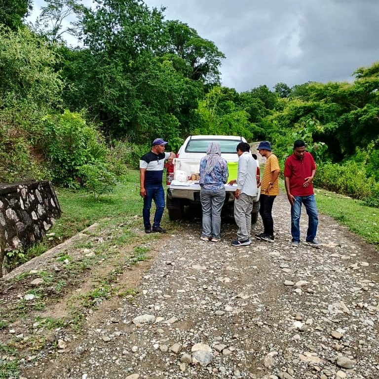 Site visit and coordination on the road alignment